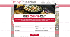 Desktop Screenshot of m.rubytuesday.com